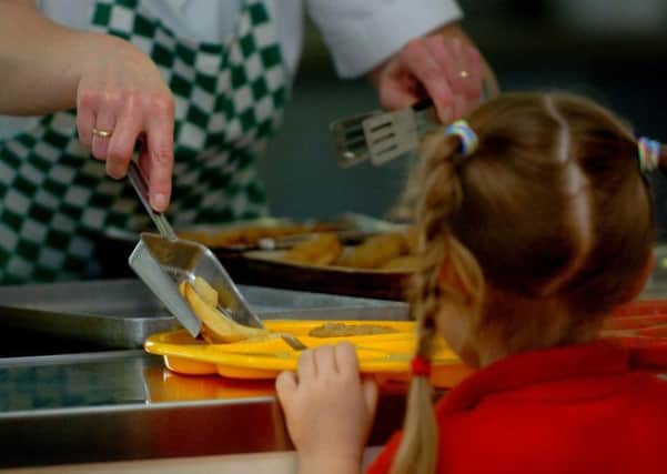 SCHOOL DINNER: More children are getting free lunches as a result of new campaign