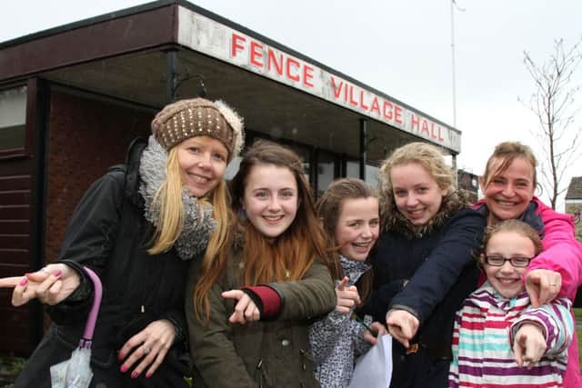 Fence Village Hall Easter Treasure Hunt. 
Pictured are Joanne Smith, Holly Frost, Olivia Smith, Maisie Aherne, Emma Aherne and Wendy Aherne.