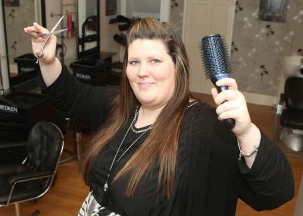 Jade Mitchell who has opened up her own hair salon in Sabden.