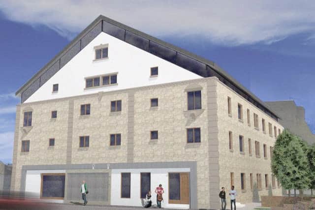 Computer generated image of what the exterior of what the new Pentridge Mill will look like