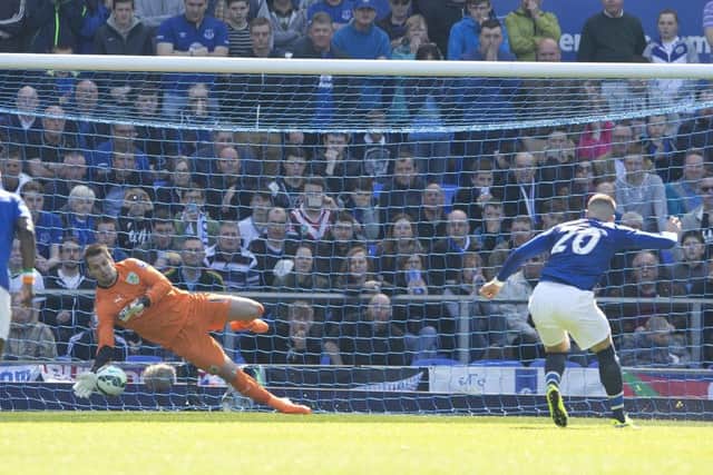 Tom Heaton saved Ross Barkley's penalty in the first half
