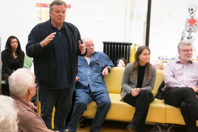 Ted Robbins at the CPR session at Burnley Library.