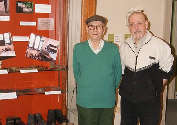 Alban Snape (left) with museum volunteer Martin Peacock