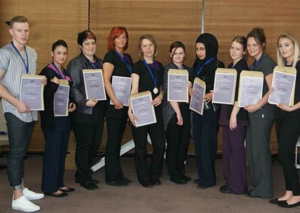Hair and beauty students