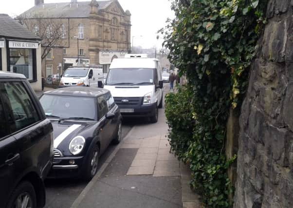 Photo by George Reynolds to illustrate feature on problems of illegal parking by delivery drivers in Clitheroe