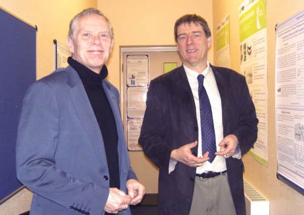 Professor Andrew Lovell (Professor of Learning Disabilities, Department of Mental Health & Learning Disabilities, Faculty of Health & Social Care, University of Chester) meeting Dr Mark Spurrell (Calderstones Trust and Honorary Professor to University of Chester)