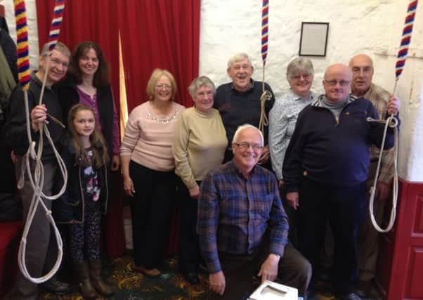 Bell ringers at St Mary and All Saints Church at Whalley mark the 70th anniversary of VE Day. (s)