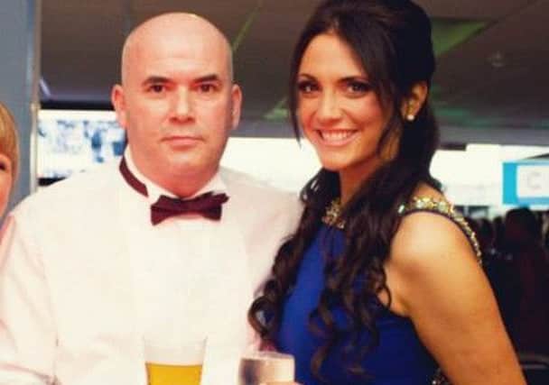 John Fallows and his daughter, Lauren, at last year's Burnley vs Cancer event. (s)