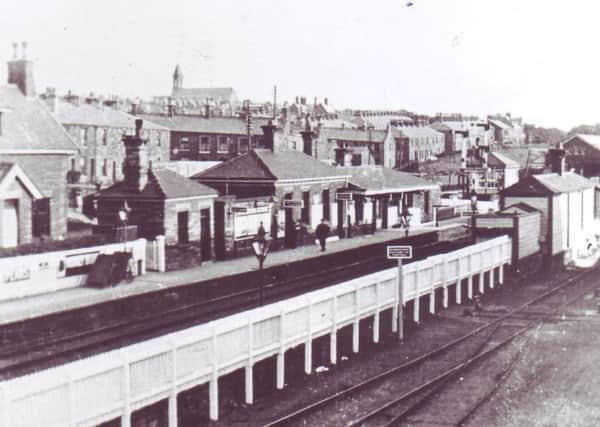 STEAM ERA: Brierfield Station, 1920s. (S)