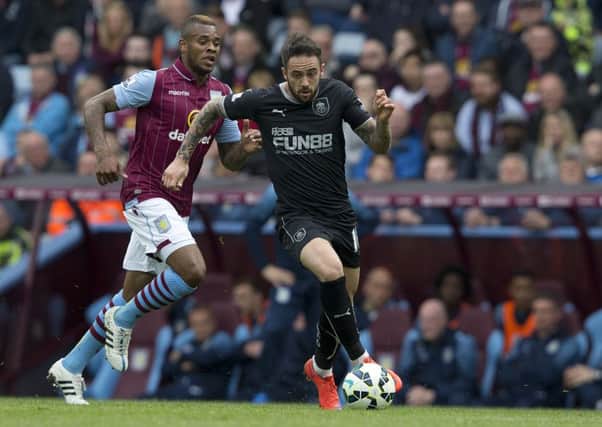 Danny Ings in action at Villa Park on Saturday
