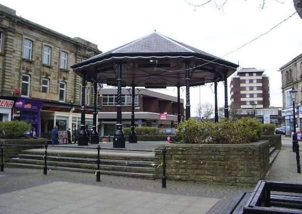 The bandstand in Burnley town centre