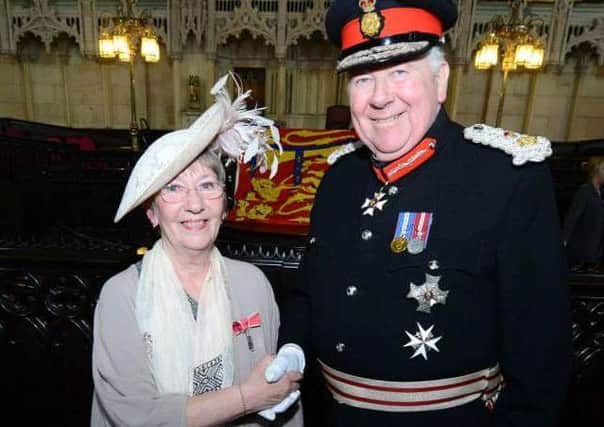 Margot Small and the Lord Lieutenant of Lancashire, Lord Shuttleworth (s)