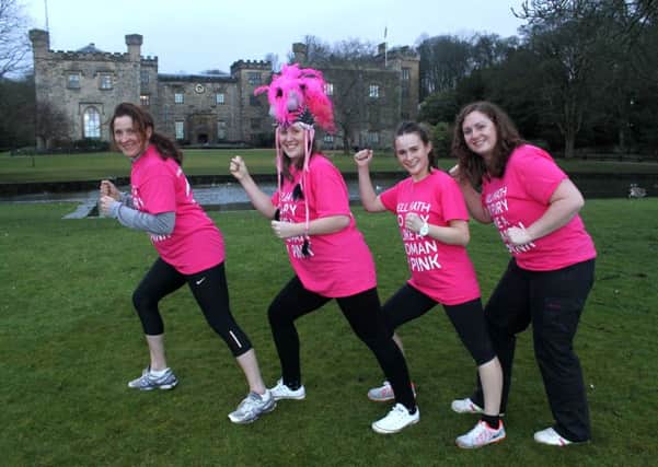 The Race For Life events team visit Towneley ahead of the 2015 event. 
Pictured at Towneley, from the left are: Annette Quarry, Charlotte Bailey, Jennifer Ward and Laura Bailey.