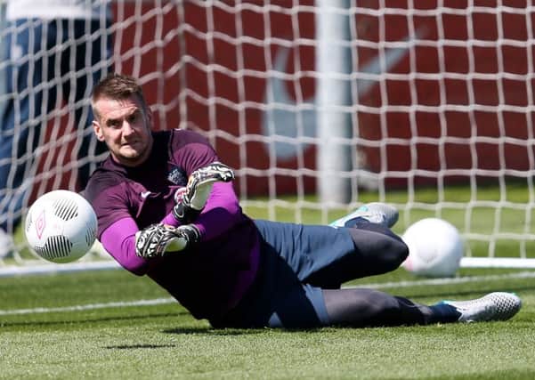 Tom Heaton in training with England at St George's Park