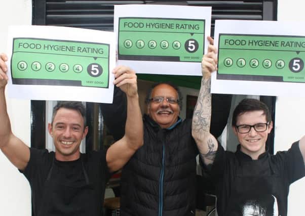 HIGH FIVES: Andrew Heywood, Ben Ibrahim and Paul Ashcroft from Continentals
