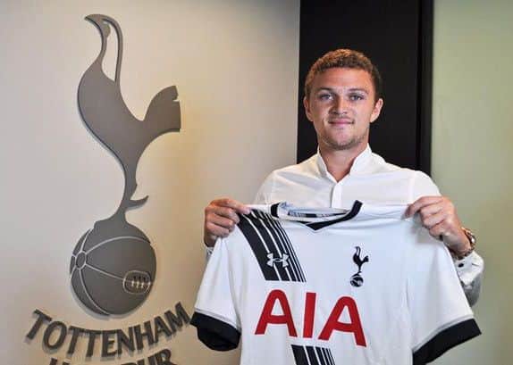 Kieran Trippier completed his £3.5m move to Spurs on Friday