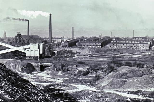 Bank Hall Colliery with the Heasandford Quarry in the foreground c1959