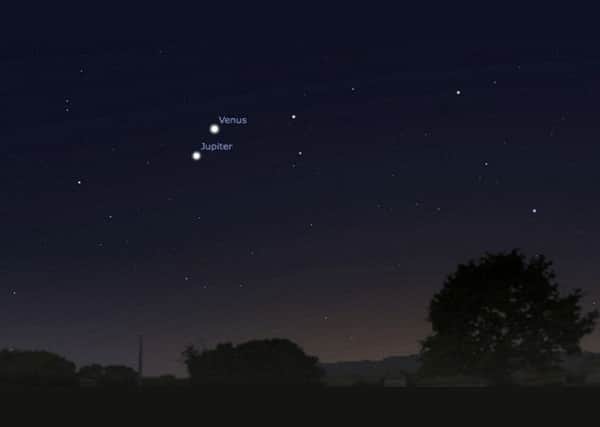 Venus and Jupiter will appear to hug each other in a rare conjunction event