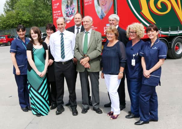 Partners at the Fagan and Whalley organ donation truck launch