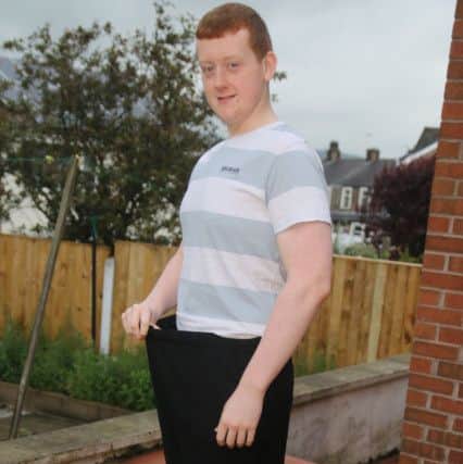 Micky Graham (16) who has lost over four stones.