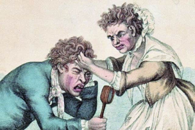 An example of Tim Bobbins work. This picture appeared in one of his books which was reprinted after his death. It depicts his concept of anger