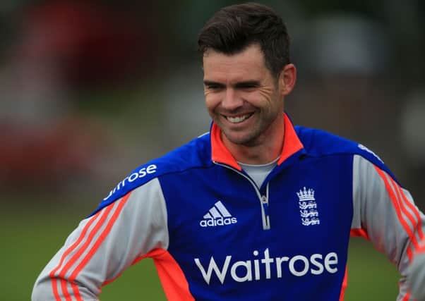 England bowler James Anderson during the nets session at Edgbaston, Birmingham. PRESS ASSOCIATION Photo. Picture date: Monday July 27, 2015. See PA story CRICKET England. Photo credit should read: Nick Potts/PA Wire. RESTRICTIONS: Editorial use only. No commercial use without prior written consent of the ECB. Still image use only no moving images to emulate broadcast. No removing or obscuring of sponsor logos. Call +44 (0)1158 447447 for further information
