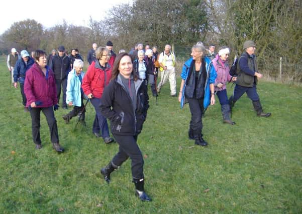 Fresh air and fun for people enjoying the "Stepping Out" walks with Ribble Valley Council's health walks programme.