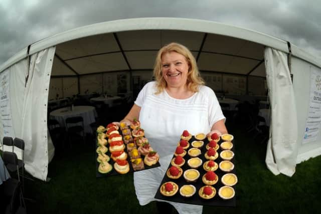 Setting up for the 2015 Royal Lancashire Show at Salesbury Hall in Ribchester Commercial catering manager Nicola Hanmer at the St Catherine's Hospice Mill Outside