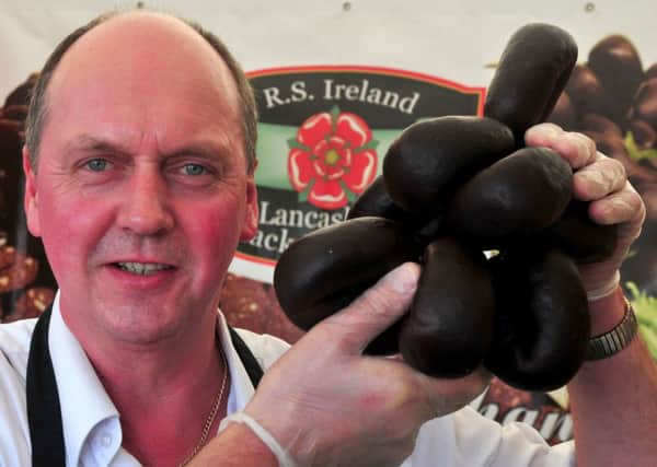 Photo: David Hurst
Clitheroe Food Festival
Bob Affleck of RS Ireland of Haslingdon and his black puddings