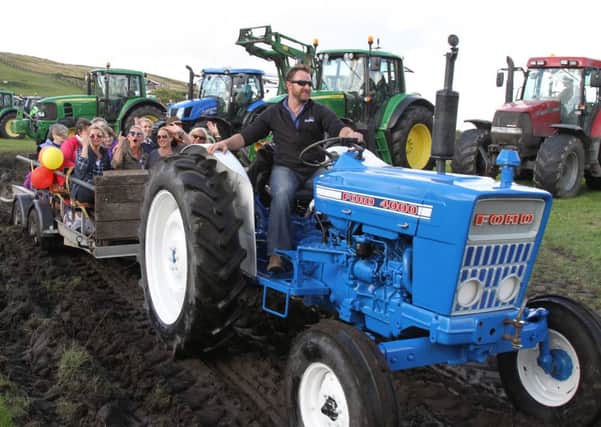 Pendleside Charity Tractor Run in memory of local farmer Andrew Nutter.
