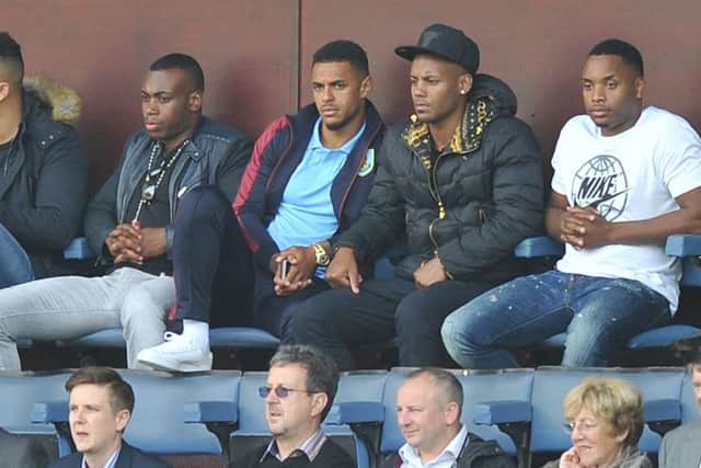 Record signing Andre Gray watched his new team-mates from the stands