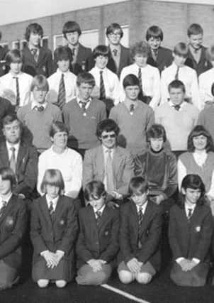 Some of the Ribblesdale leavers from 1985 in a photo from Dave Rimmer.