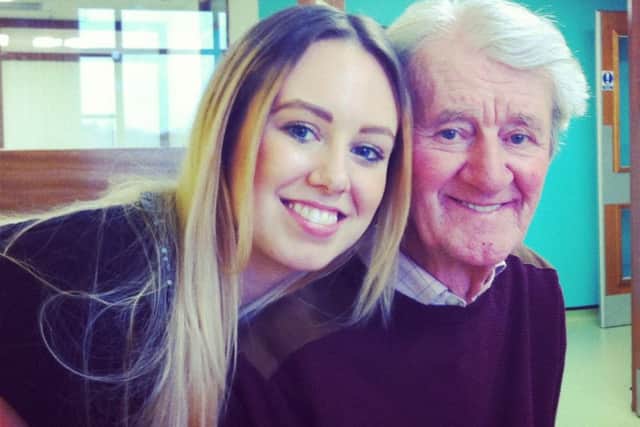 Grand daughter Kailey McGowan organising charity ball for Alzheimers as a thanks to inspirational grandad Anthony McGowan (S)