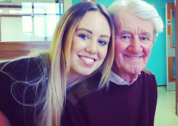 Grand daughter Kailey McGowan organising charity ball for Alzheimers as a thanks to inspirational grandad Anthony McGowan (S)