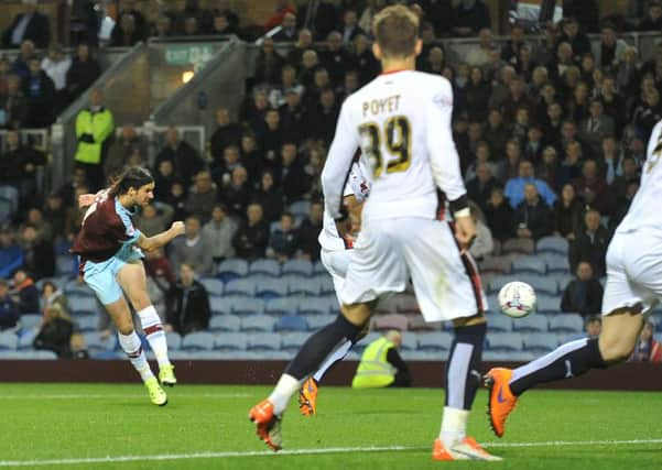 George Boyd volleys the Clarets back into the lead