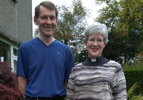 Rev Fiona Jenkins and her husband Stan.
