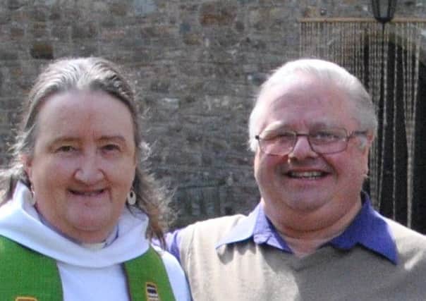 The Rev Gill Mack and her lay reader husband, Gerald.