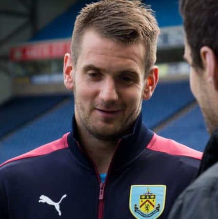 Tom Heaton was all smiles after the victory. Photo: Kelvin Stuttard