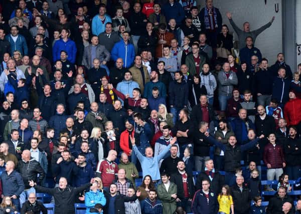 Burnley fans have been in the David Fishwick stand for the past three home games