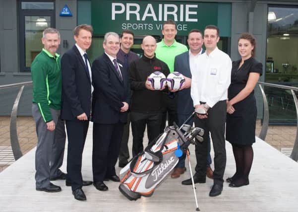 Burnley Leisure and Prairie Sports Village staff at the opening of the new sports facility.