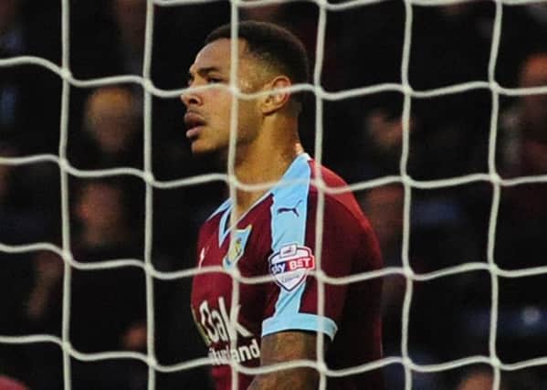 Back of the net: Andre Gray has scored six goals since a club record move to Turf Moor