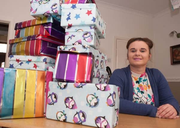 Daniella Sargent who has set up a Christmas shoe box appeal.
