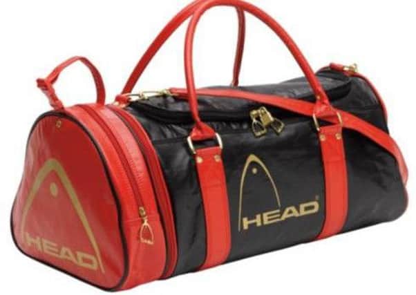Head bags: as used by Andre Agassi, and you. For some reason.