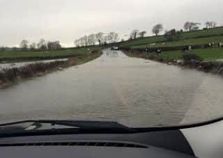Flooding on Kirkby Road, Warton
