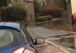 Flooding on Main Street, Warton