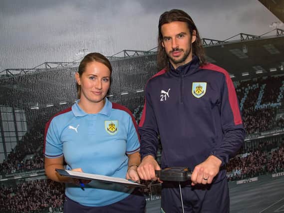 George Boyd with Health and Wellbeing Manager, Abby Turner