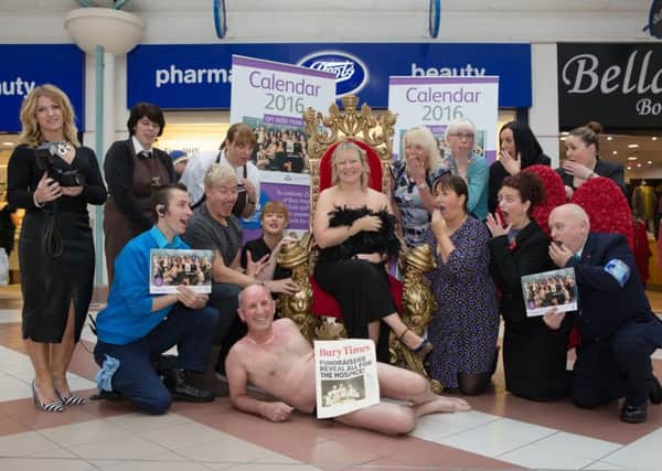 Launch of a charity calendar produced by Burnley women Lisa Durkin and Marie Gribben (s)