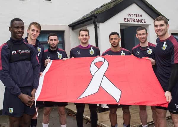 BFC players supporting the White Ribbon domestic violence campaign