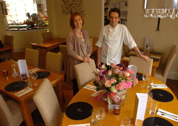 Breda Murphy and Gareth Bevan in the restaurant in Whalley. G120411/2f