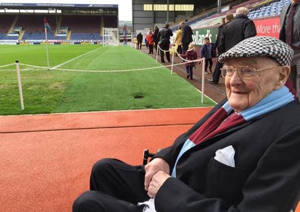 92-year-old Colne resident Norman Bannister  at Clarets  (S)